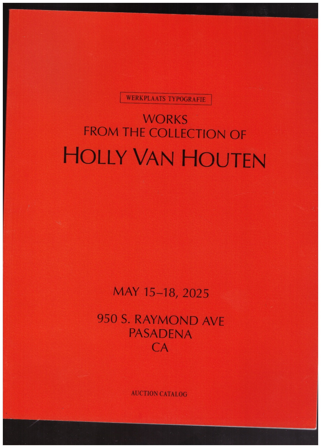 WT YEAR 25 & 26  - Works from the collection of Holly Van Houten